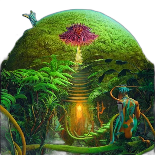 concept art, fantasy art, photorealistic, forest transparent PNG cut-out