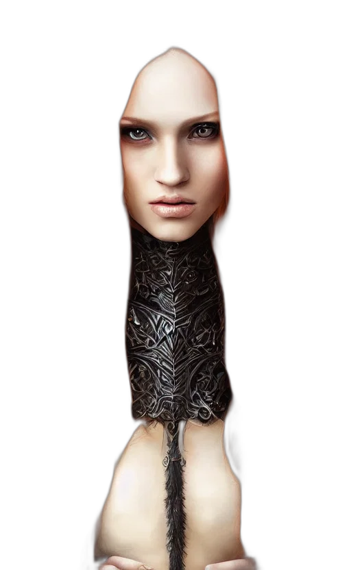 dress, face, hair, jewelry, 3d render, fantasy art, concept art, photorealistic transparent PNG cut-out