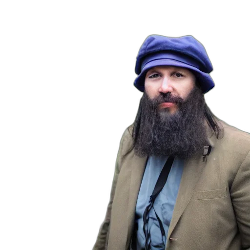 hat, jacket, professional, photo, guerilla, cthulhu, man, beret transparent PNG cut-out