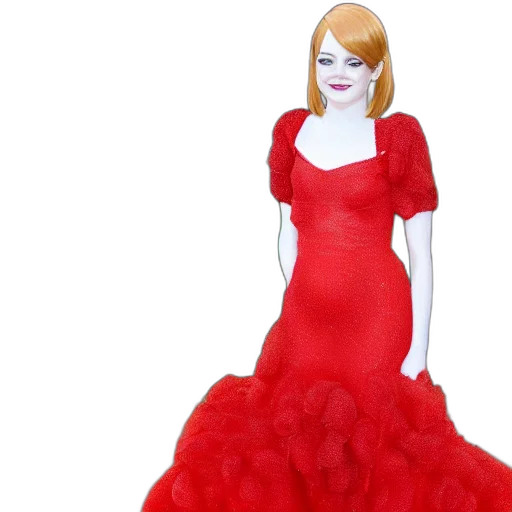 dress, 3d render, full, portrait transparent PNG cut-out