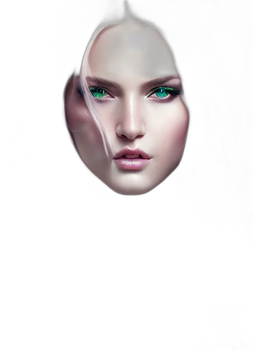 face, mask, jewelry, robot, photorealistic, 3d render, concept art, fantasy art transparent PNG cut-out