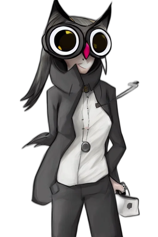 staff, mask, jacket, animal, concept art, cartoon, anime, pixel art transparent PNG cut-out