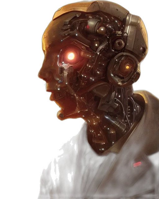 robot, face, mask, creature transparent PNG cut-out