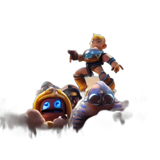 robot, weapon, creature, sword, concept art, fantasy art, 3d render, pixel art transparent PNG cut-out