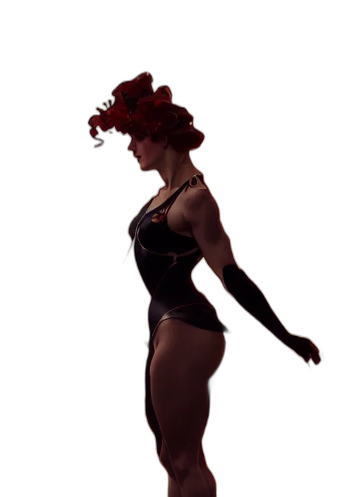 dress, staff, hat, crown transparent PNG cut-out