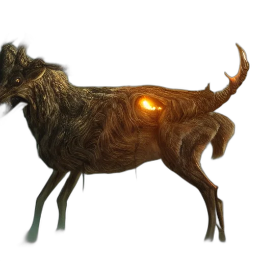 animal, creature, dragon, staff transparent PNG cut-out