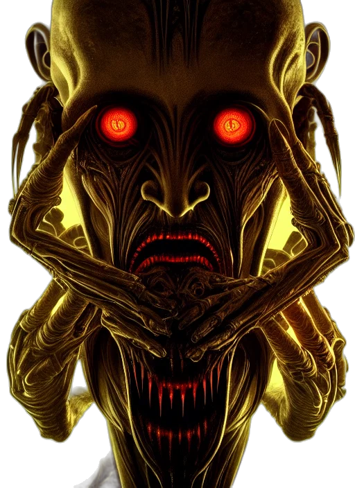 mask, creature, robot, face transparent PNG cut-out