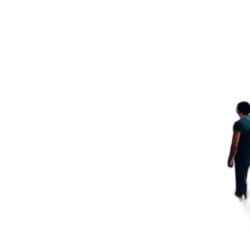 umbrella, jacket, robot, dress, pixel art, concept art, 3d render, anime transparent PNG cut-out