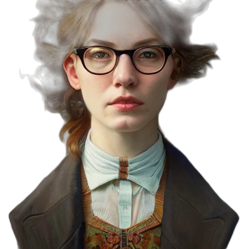 face, staff, jacket, crown, photorealistic, fantasy art, concept art, oil painting transparent PNG cut-out