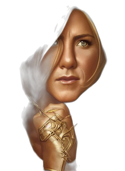 face, mask, jewelry, staff, fantasy art, concept art, photorealistic, comic book art transparent PNG cut-out