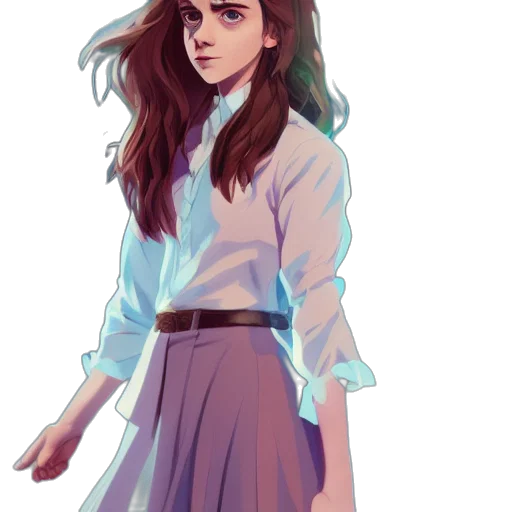dress, jacket, face, creature transparent PNG cut-out