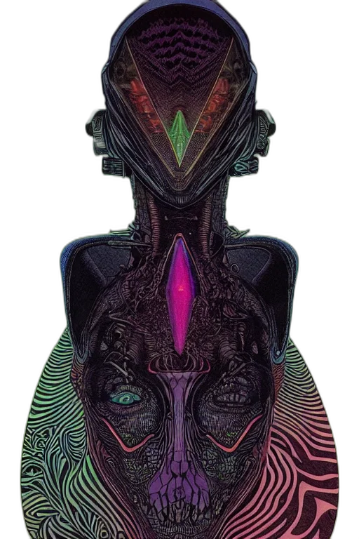 mask, face, crown, dress, cyberpunk, concept art, 3d render, fantasy art transparent PNG cut-out