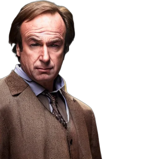 jacket, face, saul, goodman transparent PNG cut-out