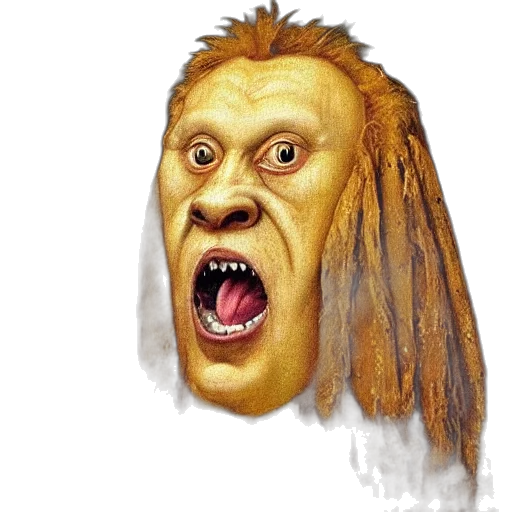 creature, mask, face, animal, photorealistic, concept art, 3d render, fantasy art transparent PNG cut-out