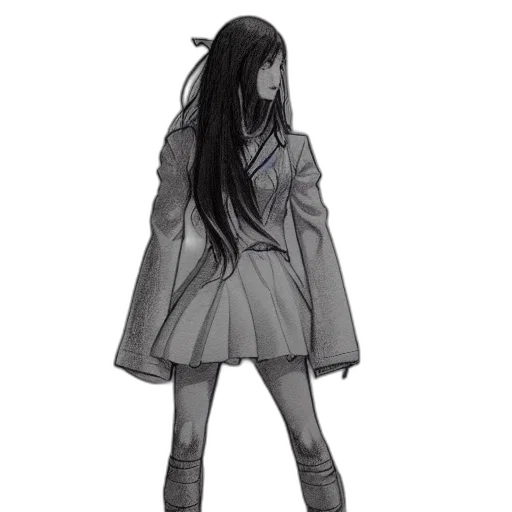 dress, jacket, creature, staff, concept art, fantasy art, pixel art, watercolor transparent PNG cut-out