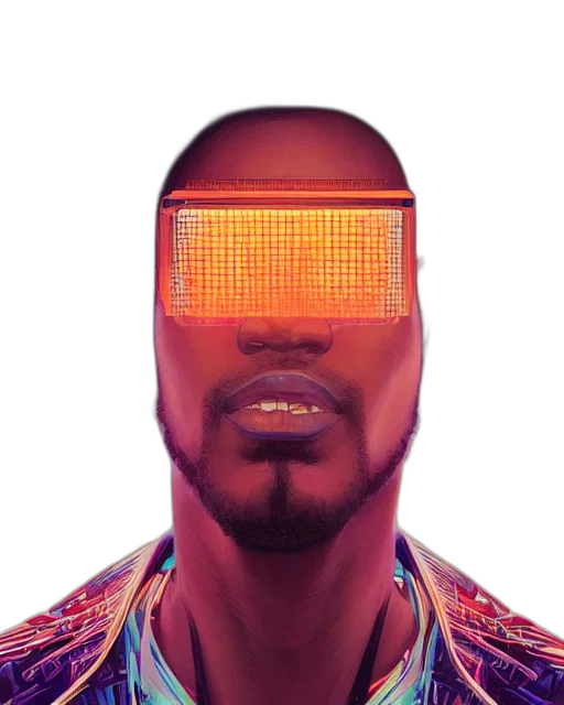 face, mask, robot, jacket transparent PNG cut-out