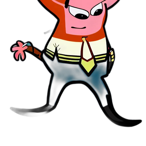 animal, weapon, staff, creature, concept art, cartoon, 3d render, anime transparent PNG cut-out