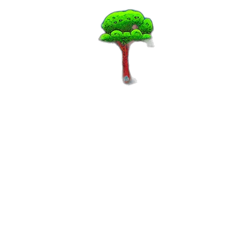 tree, staff, umbrella, weapon, pixel art, 3d render, concept art, fantasy art transparent PNG cut-out