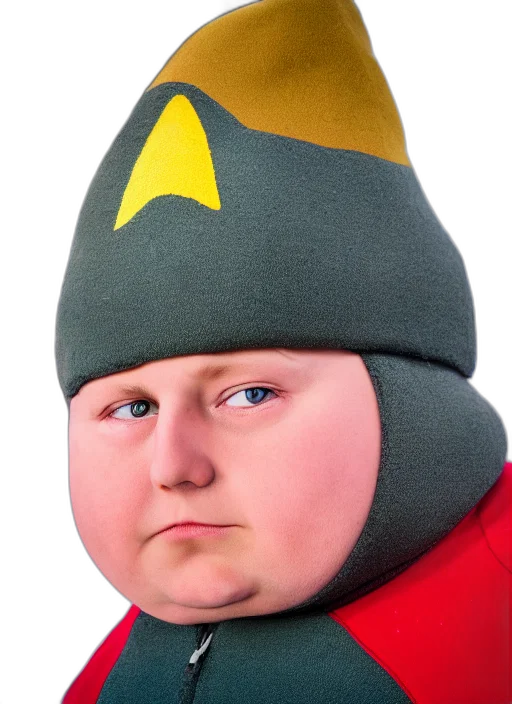 hat, staff, face, jacket transparent PNG cut-out