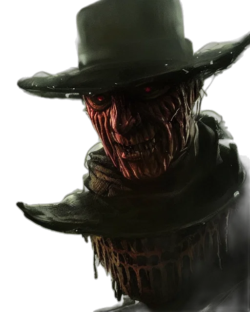 hat, creature, face, mask, concept art, comic book art, fantasy art, photorealistic transparent PNG cut-out