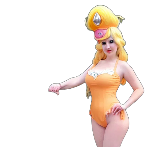dress, hat, 3d render, concept art transparent PNG cut-out