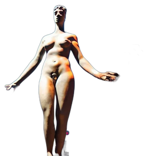 creature, dress, concept art, 3d render transparent PNG cut-out