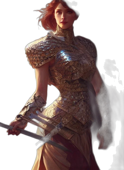sword, weapon, staff, dress, fantasy art, concept art, comic book art, photorealistic transparent PNG cut-out