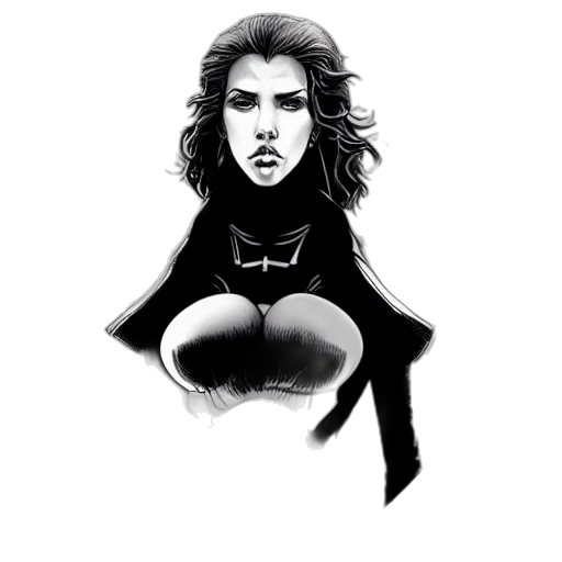 mask, face, jacket, comic book art, concept art, cartoon, fantasy art, monochrome transparent PNG cut-out
