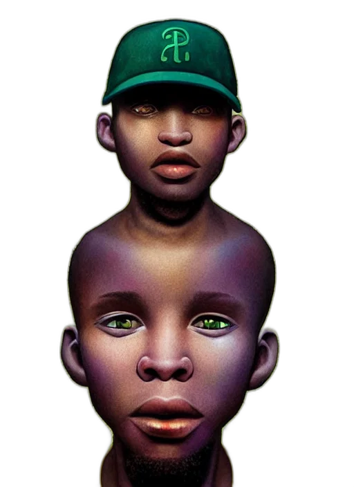 face, mask, hat, creature, photorealistic, concept art, 3d render, fantasy art transparent PNG cut-out