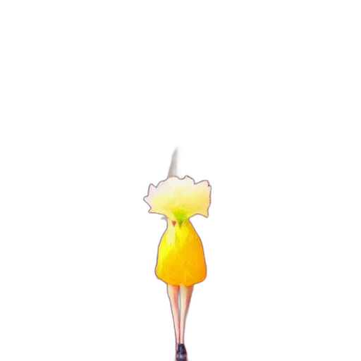 staff, dress, umbrella, flower transparent PNG cut-out