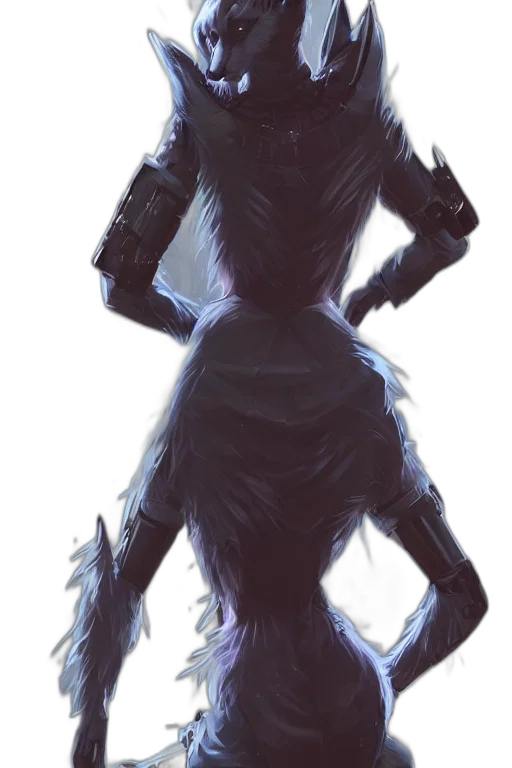 dress, creature, staff, mask transparent PNG cut-out