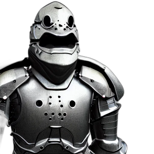 robot, 3d render, fish, suit, armor, hyper, realistic, highly transparent PNG cut-out