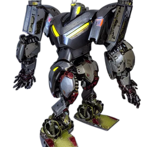 robot, weapon, concept art, 3d render transparent PNG cut-out