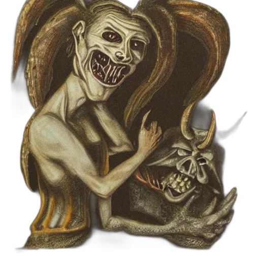 mask, creature, face, animal, concept art, fantasy art, photorealistic, oil painting transparent PNG cut-out