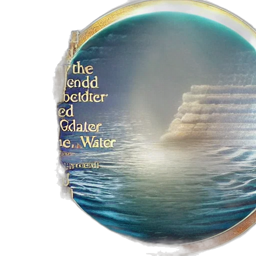 3d render, underwater, god, said, let, there, vault, between transparent PNG cut-out