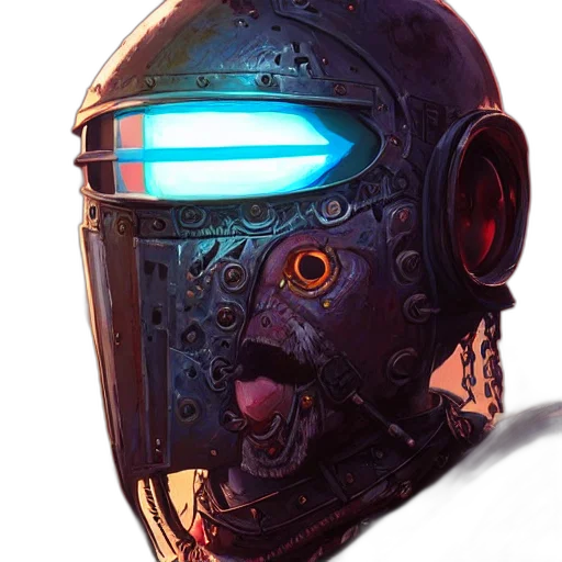 robot, mask, face, creature transparent PNG cut-out