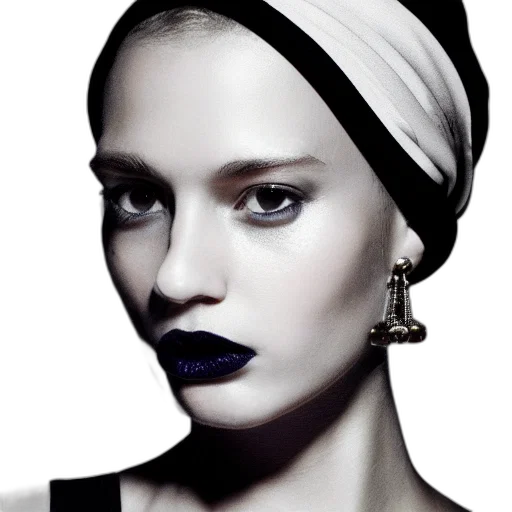 jewelry, hat, face, crown, photorealistic, dark, monochrome, blue transparent PNG cut-out