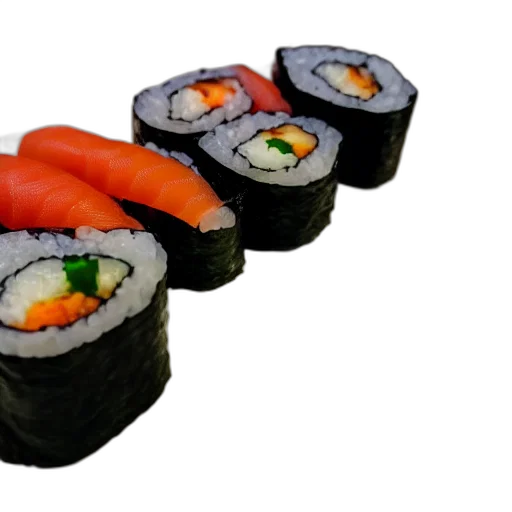 food, 3d render, photorealistic, photo, michelin, star, sushi, omakase transparent PNG cut-out