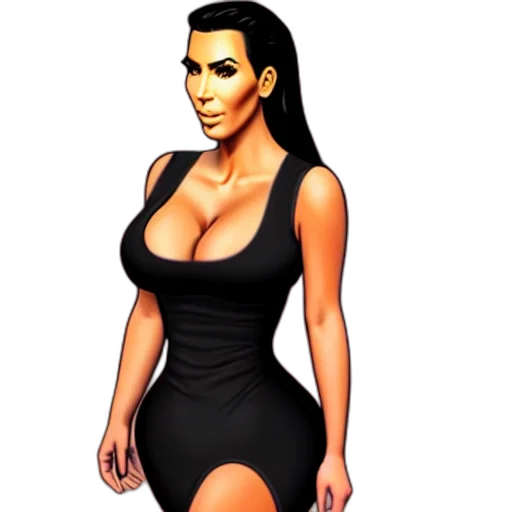 dress, 3d render, cartoon, photorealistic transparent PNG cut-out