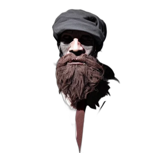 staff, hat, mask, face, concept art, photorealistic, fantasy art, pixel art transparent PNG cut-out