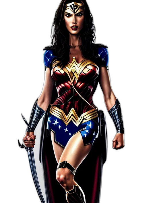 comic book art, concept art, fantasy art, cartoon, symmetry, gantz, portrait, megan transparent PNG cut-out
