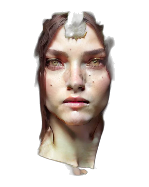 face, mask, crown, jewelry transparent PNG cut-out