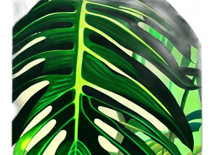 tree, hair, 3d render, photorealistic transparent PNG cut-out