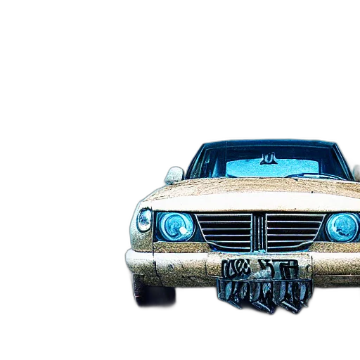 car, weapon, photorealistic, 3d render, concept art, pixel art, underwater transparent PNG cut-out