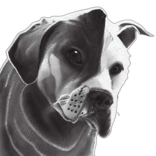 animal, face, staff, pencil sketch transparent PNG cut-out