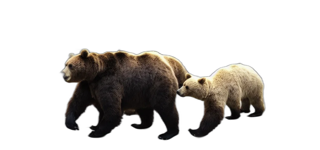 animal, concept art, 3d render, photorealistic, riding, bear, work, city transparent PNG cut-out