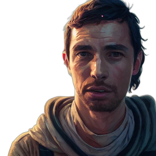 face, staff, weapon, photorealistic, concept art, fantasy art, oil painting, outer space transparent PNG cut-out