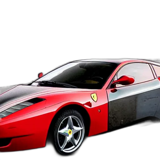 car, weapon, 3d render, photorealistic transparent PNG cut-out