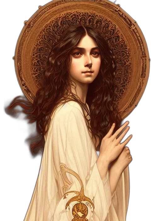 crown, jewelry, face, dress, fantasy art, concept art, photorealistic, oil painting transparent PNG cut-out