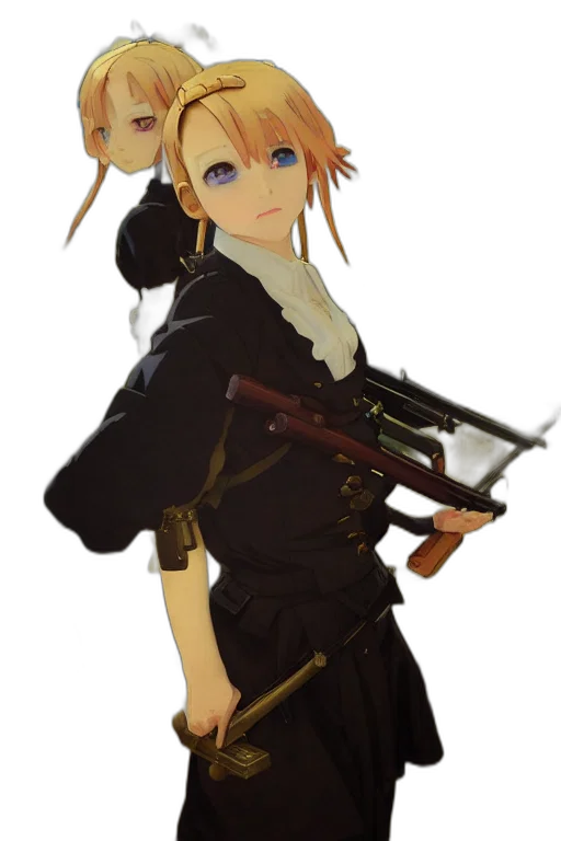 weapon, staff, sword, jacket, anime, concept art, photorealistic, pixel art transparent PNG cut-out